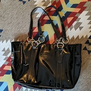Parent leather Coach Purse